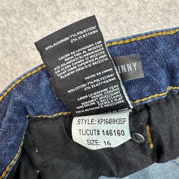 Kut From The Kloth Jeans Toothpick Skinny WMNS 16 Blue Med Wash KP164MH3SF Denim - Picture 5 of 9